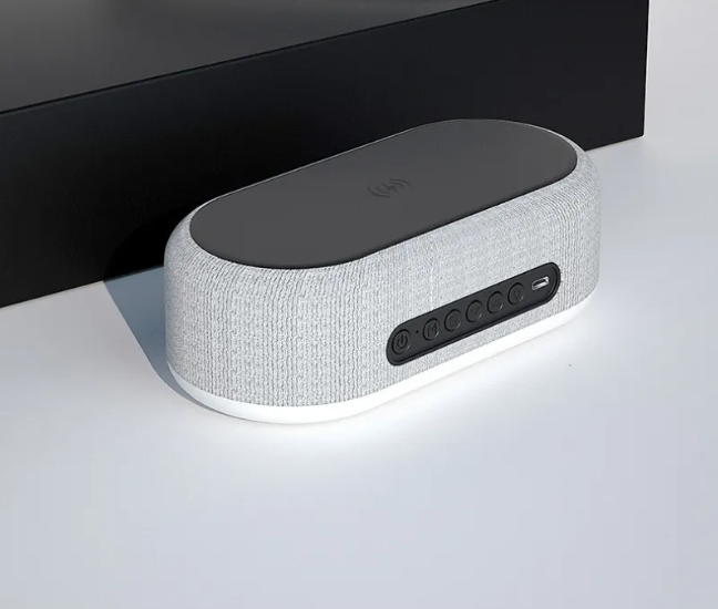 4-in-1 Night Lamp Alarm Clock with Wireless Charger
